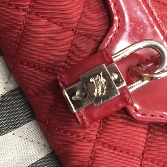 burberry nylon/leather lock wristlet (authentic) - Picture 2 of 8